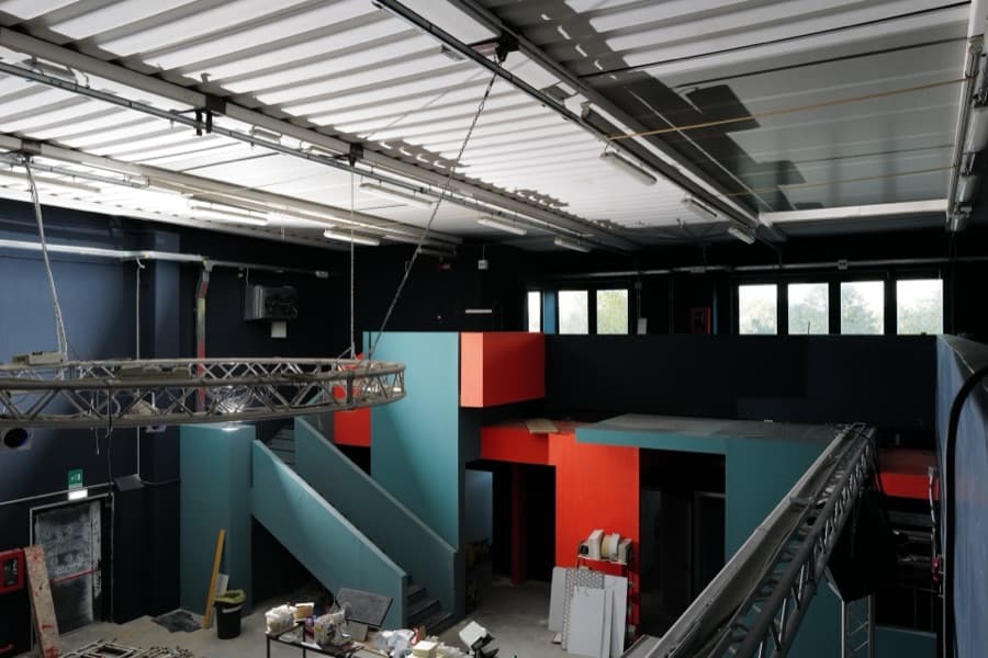 Warehouse-to-nightclub conversion in Mirano